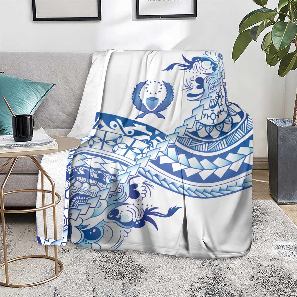 Pohnpei Liberation Day Blanket Polynesian Floral Tattoo - Polynesian Pride