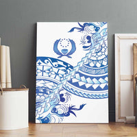 Pohnpei Liberation Day Canvas Wall Art Polynesian Floral Tattoo - Polynesian Pride