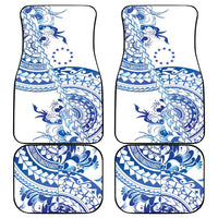 Pohnpei Liberation Day Car Mats Polynesian Floral Tattoo - Polynesian Pride