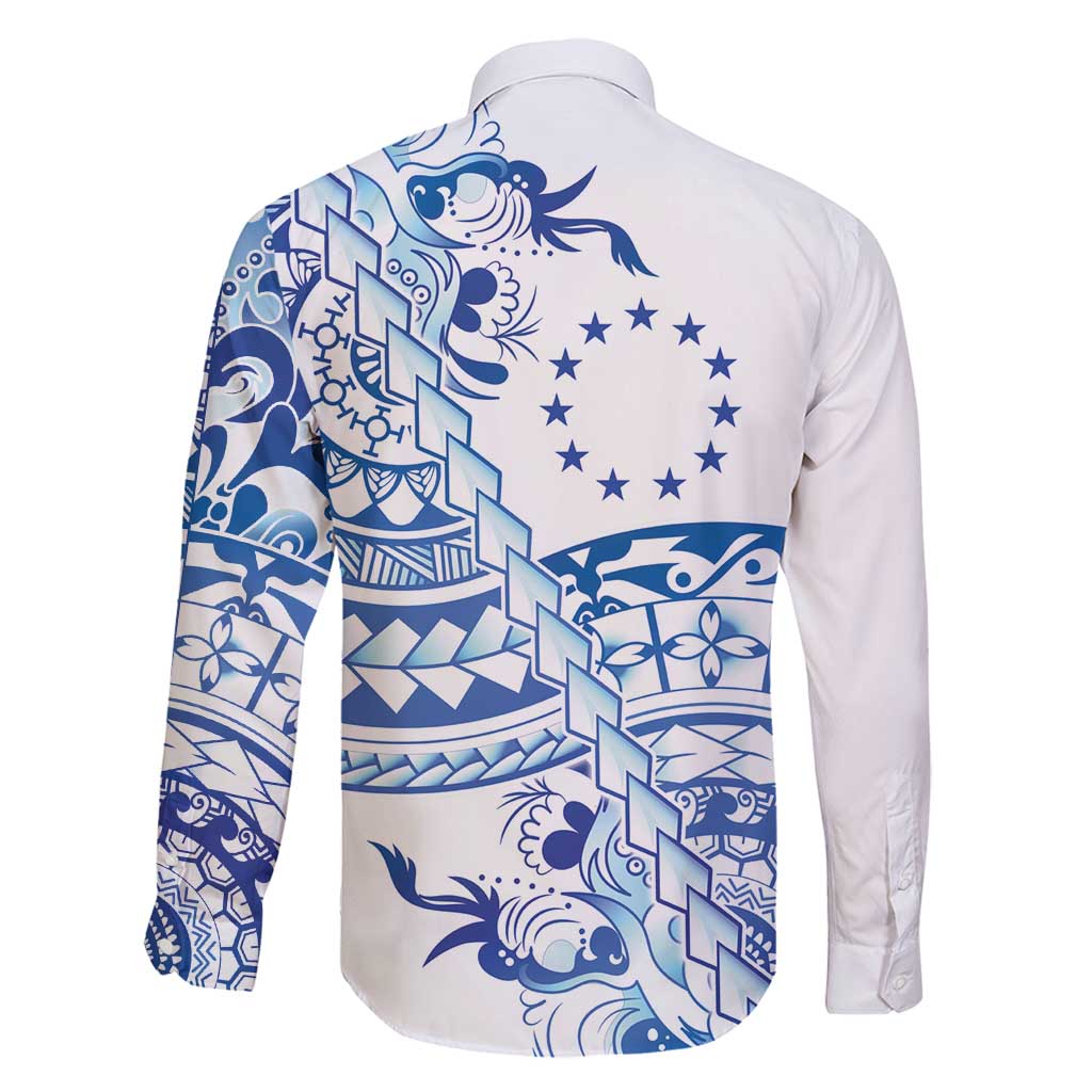 Pohnpei Liberation Day Family Matching Mermaid Dress and Hawaiian Shirt Polynesian Floral Tattoo - Polynesian Pride