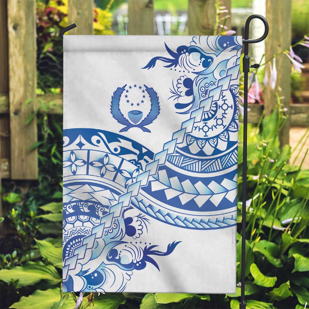 Pohnpei Liberation Day Garden Flag Polynesian Floral Tattoo - Polynesian Pride