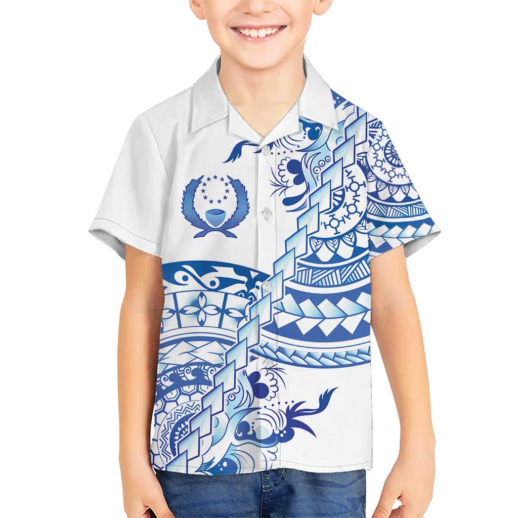 Pohnpei Liberation Day Hawaiian Shirt Polynesian Floral Tattoo - Polynesian Pride