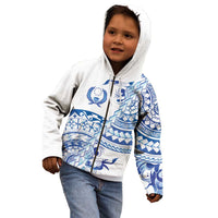 Pohnpei Liberation Day Kid Hoodie Polynesian Floral Tattoo - Polynesian Pride
