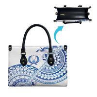 Pohnpei Liberation Day Leather Bag Polynesian Floral Tattoo - Polynesian Pride