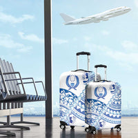 Pohnpei Liberation Day Luggage Cover Polynesian Floral Tattoo - Polynesian Pride