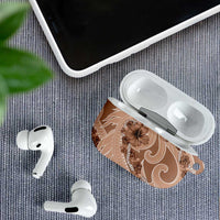 Hawaii Brown Hibiscus Pikake Lei AirPods Case - Polynesian Pride