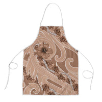 Hawaii Brown Hibiscus Pikake Lei Apron - Polynesian Pride