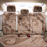 Hawaii Brown Hibiscus Pikake Lei Back Car Seat Cover - Polynesian Pride