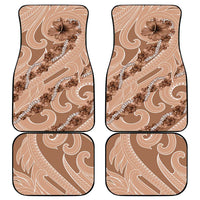 Hawaii Brown Hibiscus Pikake Lei Car Mats - Polynesian Pride