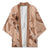 Hawaii Brown Hibiscus Pikake Lei Kimono - Polynesian Pride