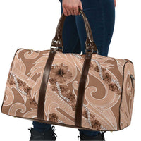 Hawaii Brown Hibiscus Pikake Lei Travel Bag - Polynesian Pride