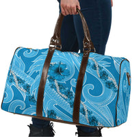Hawaii Blue Hibiscus Pikake Lei Travel Bag - Polynesian Pride