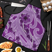 Hawaii Violet Hibiscus Pikake Lei Apron - Polynesian Pride