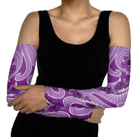 Hawaii Violet Hibiscus Pikake Lei Arm Sleeves - Polynesian Pride
