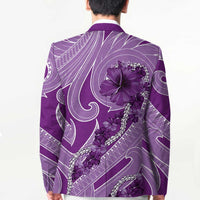 Hawaii Violet Hibiscus Pikake Lei Blazer - Polynesian Pride