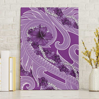 Hawaii Violet Hibiscus Pikake Lei Canvas Wall Art - Polynesian Pride