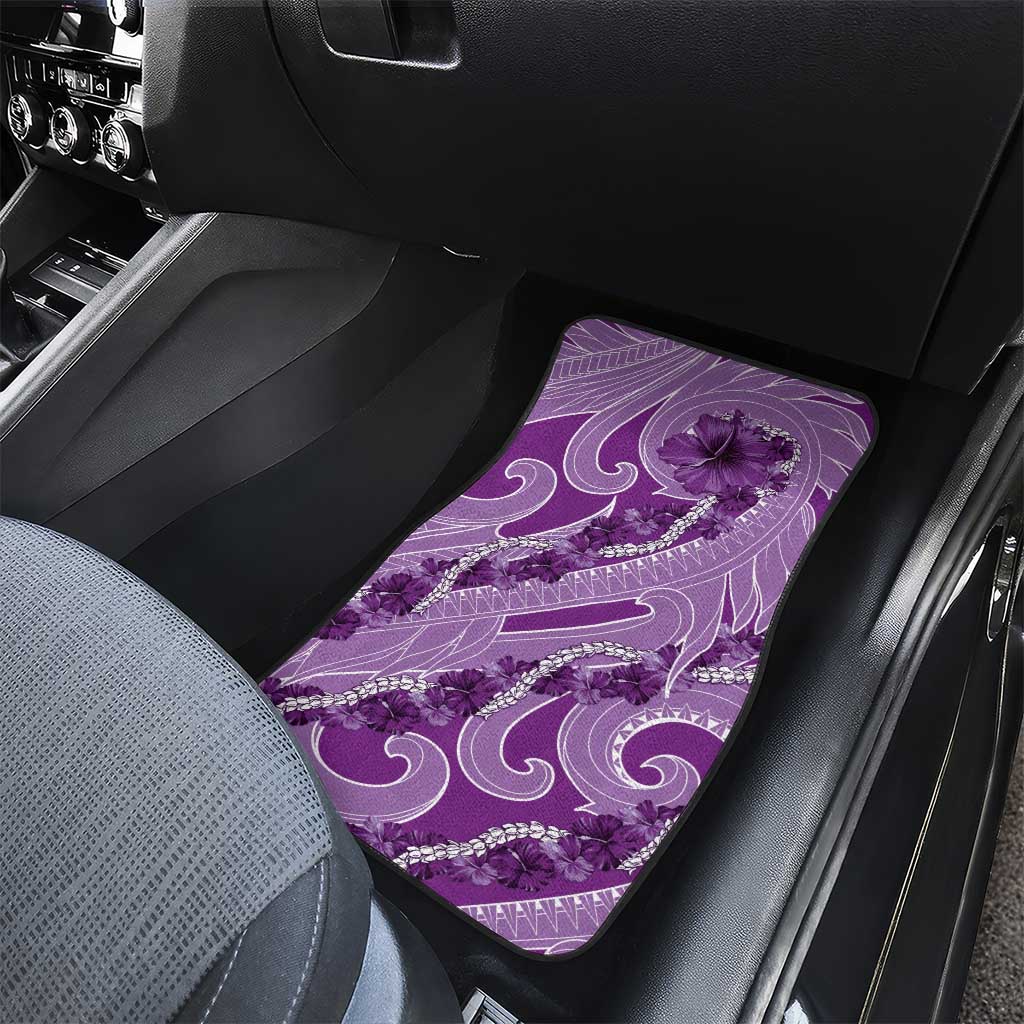 Hawaii Violet Hibiscus Pikake Lei Car Mats - Polynesian Pride