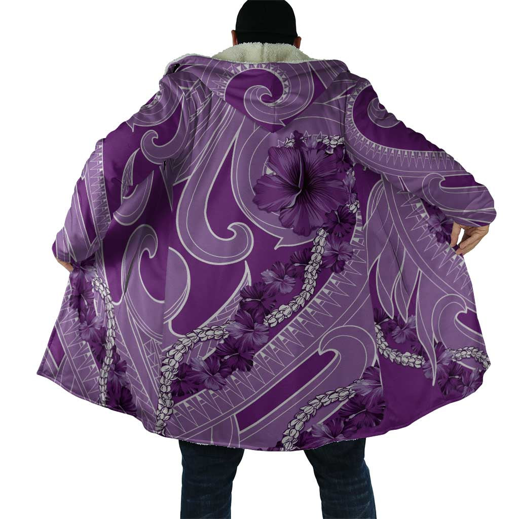Hawaii Violet Hibiscus Pikake Lei Cloak - Polynesian Pride