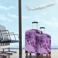 Hawaii Violet Hibiscus Pikake Lei Luggage Cover - Polynesian Pride