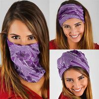Hawaii Violet Hibiscus Pikake Lei Neck Gaiter LT05