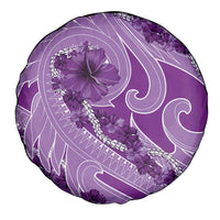 Hawaii Violet Hibiscus Pikake Lei Spare Tire Cover - Polynesian Pride