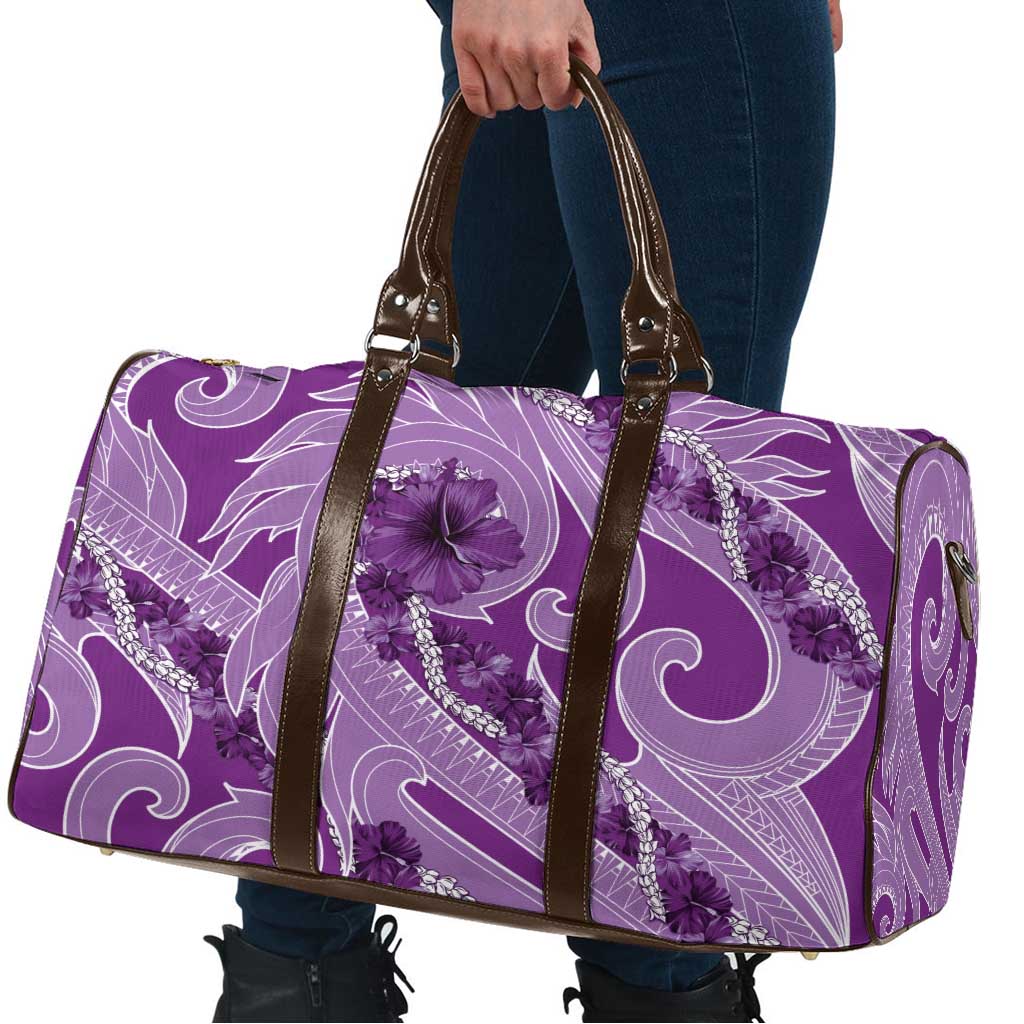 Hawaii Violet Hibiscus Pikake Lei Travel Bag - Polynesian Pride