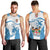 Custom Fiji Rugby Men Tank Top World Cup 2023 Fijian Tapa Pattern Blue Version LT05 - Polynesian Pride