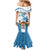 Custom Fiji Rugby Mermaid Dress World Cup 2023 Fijian Tapa Pattern Blue Version LT05 - Polynesian Pride