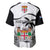 Fiji Rugby Baseball Jersey World Cup 2023 Fijian Tapa Pattern Black Version LT05 - Polynesian Pride