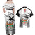 Fiji Rugby Couples Matching Off Shoulder Maxi Dress and Hawaiian Shirt World Cup 2023 Fijian Tapa Pattern Black Version LT05 - Polynesian Pride