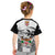 Fiji Rugby Kid T Shirt World Cup 2023 Fijian Tapa Pattern Black Version LT05 - Polynesian Pride