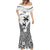 Fiji Rugby Mermaid Dress World Cup 2023 Fijian Tapa Pattern Black Version LT05 - Polynesian Pride