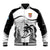Custom Fiji Rugby Baseball Jacket World Cup 2023 Fijian Tapa Pattern Black Version LT05 Unisex Black - Polynesian Pride