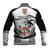 Custom Fiji Rugby Baseball Jacket World Cup 2023 Fijian Tapa Pattern Black Version LT05 - Polynesian Pride
