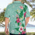 Hawaii Tropical Flowers Hawaiian Shirt Polynesian Tattoo Mint Green