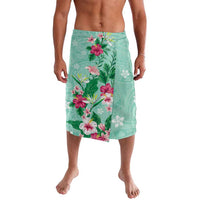 Hawaii Tropical Flowers Lavalava Polynesian Tattoo Mint Green LT05 Green - Polynesian Pride
