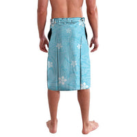 Hawaii Tropical Flowers Lavalava Polynesian Tattoo Sky Blue LT05 - Polynesian Pride