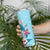 Hawaii Tropical Flowers Skinny Tumbler Polynesian Tattoo Sky Blue