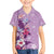 Hawaii Tropical Flowers Family Matching Short Sleeve Bodycon Dress and Hawaiian Shirt Polynesian Tattoo Lavender