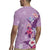 Hawaii Tropical Flowers Rugby Jersey Polynesian Tattoo Lavender