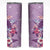 Hawaii Tropical Flowers Skinny Tumbler Polynesian Tattoo Lavender