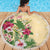 Hawaii Tropical Flowers Beach Blanket Polynesian Tattoo Buttermilk