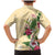 Hawaii Tropical Flowers Family Matching Mermaid Dress and Hawaiian Shirt Polynesian Tattoo Buttermilk