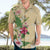 Hawaii Tropical Flowers Hawaiian Shirt Polynesian Tattoo Buttermilk