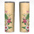 Hawaii Tropical Flowers Skinny Tumbler Polynesian Tattoo Buttermilk