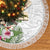 Hawaii Tropical Flowers Tree Skirt Polynesian Tattoo White