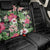 Hawaii Tropical Flowers Back Car Seat Cover Polynesian Tattoo Black