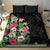 Hawaii Tropical Flowers Bedding Set Polynesian Tattoo Black