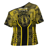 Niue The Rock Cross Shoulder Shirt The Island Of The Uga LT05 - Polynesian Pride