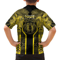 Niue The Rock Family Matching Long Sleeve Bodycon Dress and Hawaiian Shirt The Island Of The Uga - Polynesian Pride